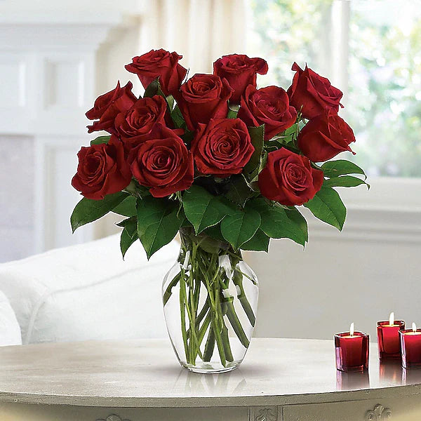 Enduring Passion - 12 Red Roses